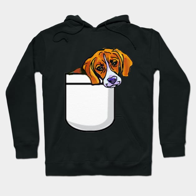 there's a Beagle in my pocket! Hoodie by lalanny